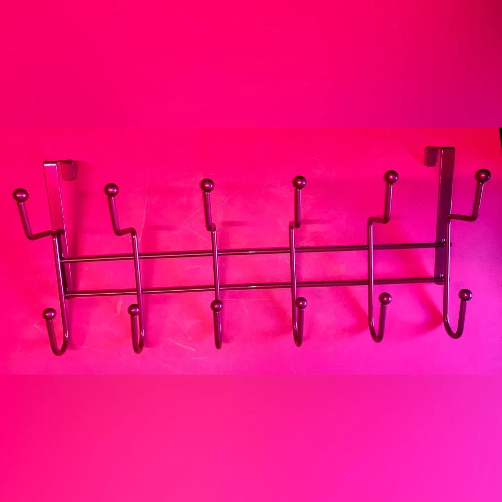 Over Door HotPink Barbie Metal Hook Rack Girls Jackets Accessories Hats Scarves
